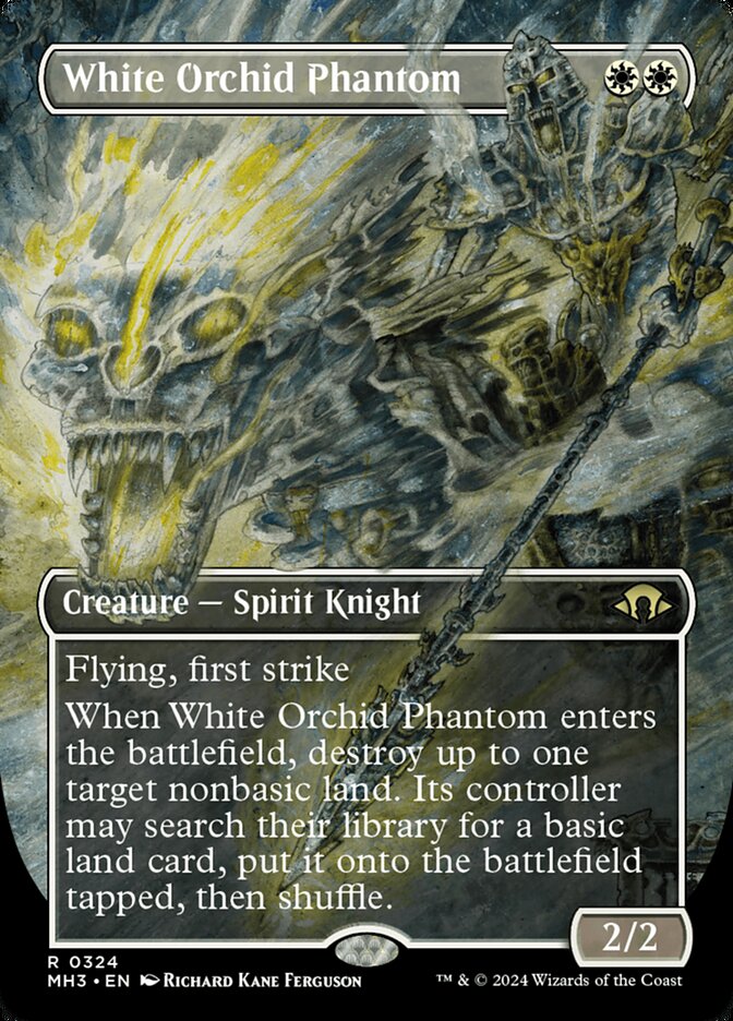 White Orchid Phantom - Borderless - Foil