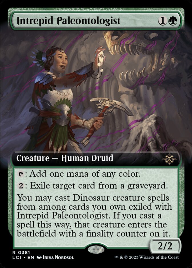 Intrepid Paleontologist - Extended Art - Foil