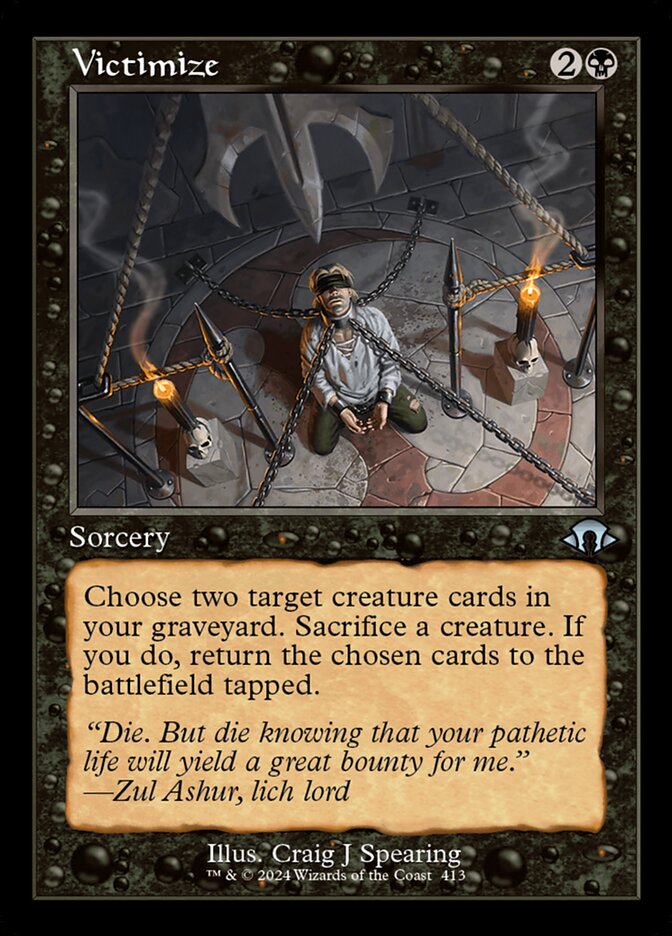 Victimize - Retro Frame - Foil