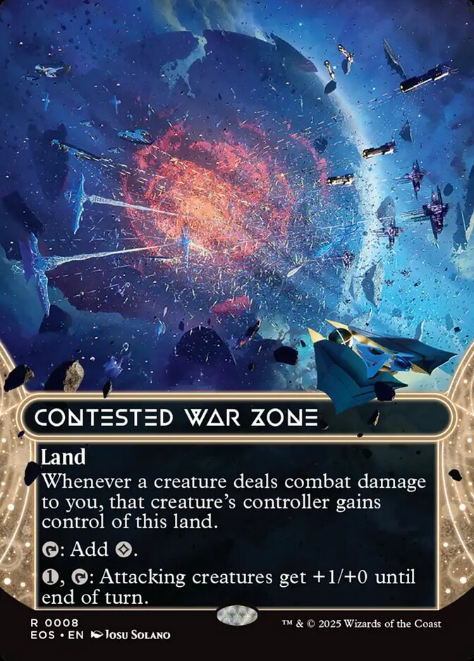 Contested War Zone - Borderless - Foil