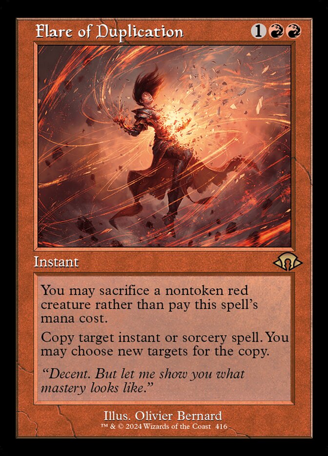 Flare of Duplication - Retro Frame - Foil