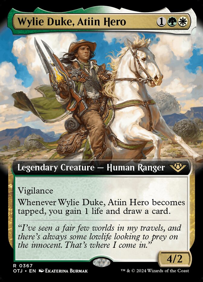 Wylie Duke, Atiin Hero - Extended Art - Foil