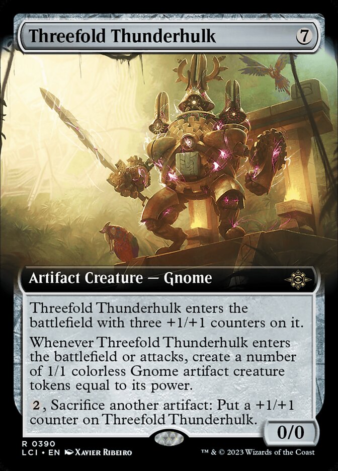 Threefold Thunderhulk - Extended Art - Foil