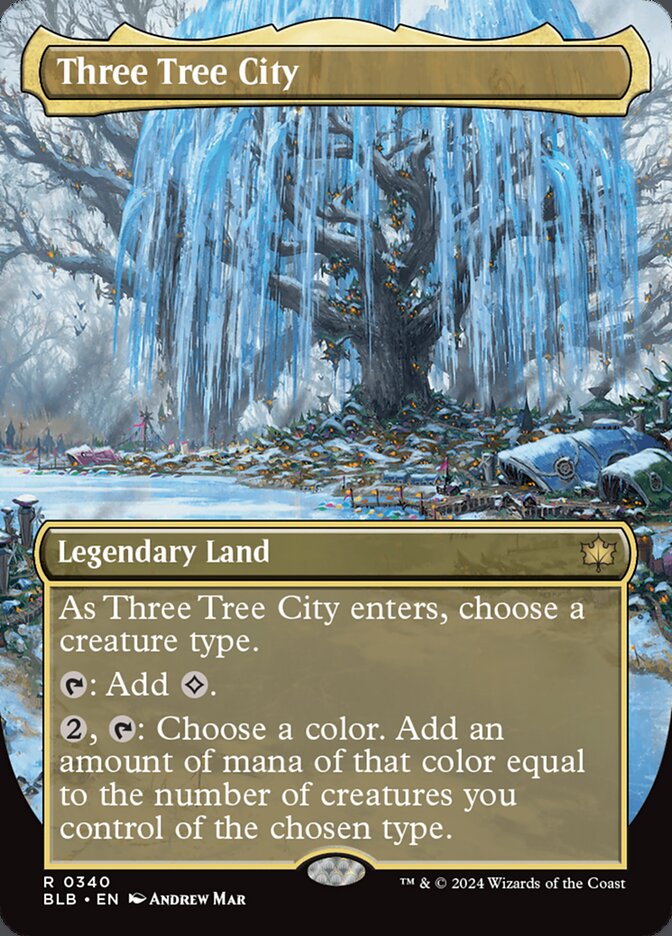 Three Tree City - Borderless (Winter)