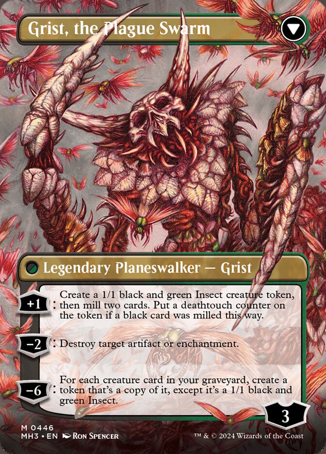 Grist, Voracious Larva // Grist, the Plague Swarm - Borderless