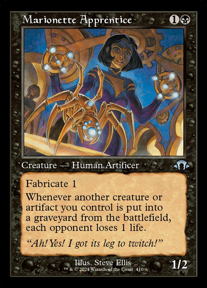 Marionette Apprentice - Retro Frame - Foil
