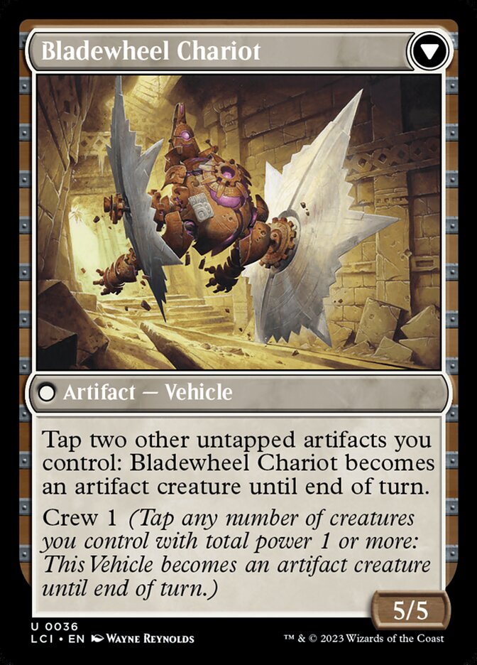 Spring-Loaded Sawblades // Bladewheel Chariot - Foil