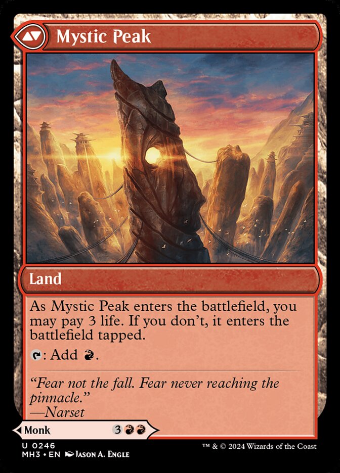 Pinnacle Monk // Mystic Peak - Foil