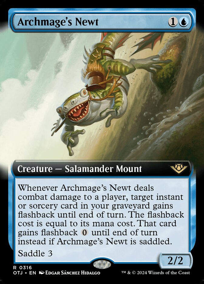 Archmage's Newt - Extended Art - Foil