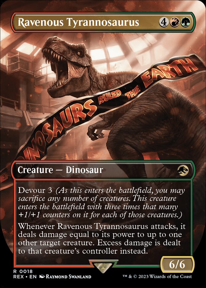 Ravenous Tyrannosaurus - Borderless - Foil