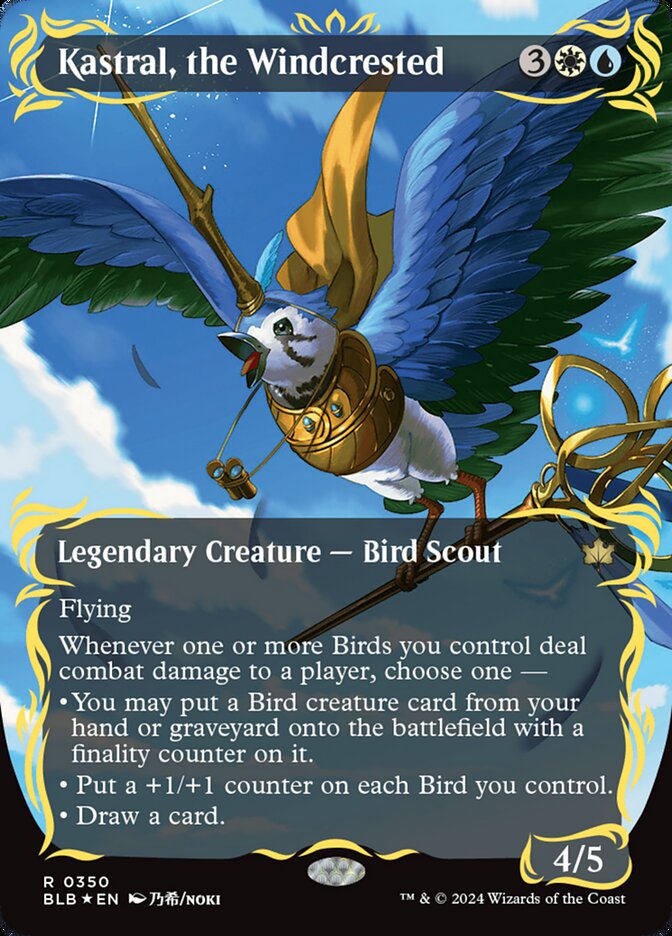 Kastral, the Windcrested - Raised Foil