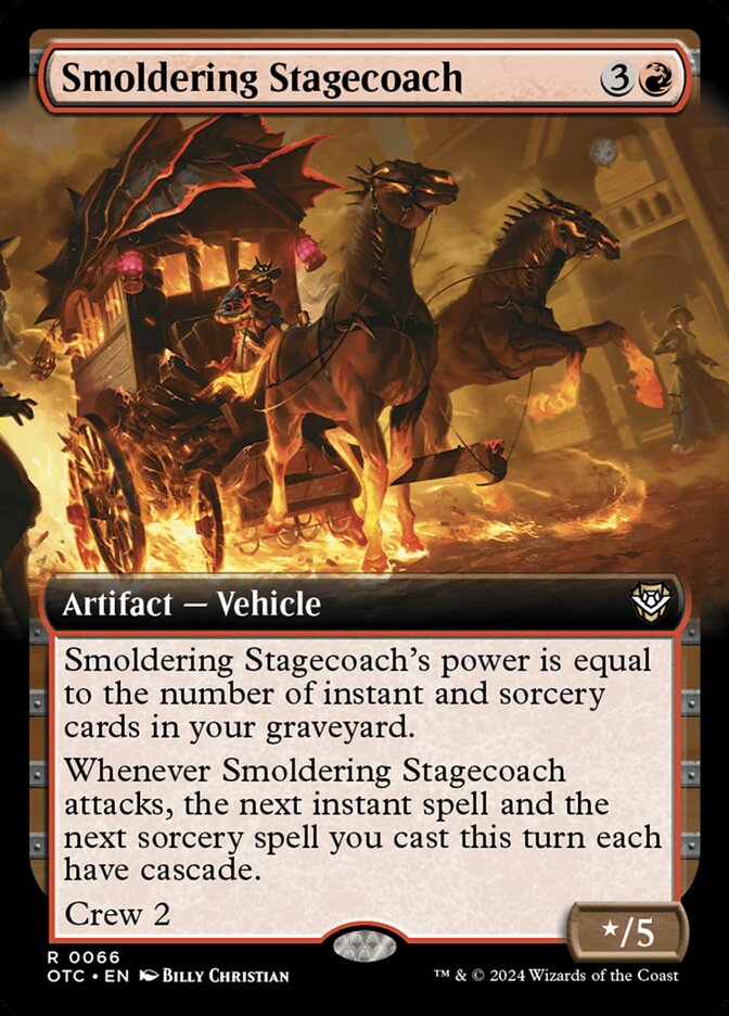 Smoldering Stagecoach - Extended Art - Foil