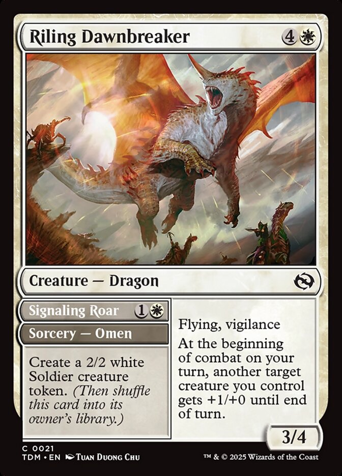 Riling Dawnbreaker // Signaling Roar - Foil