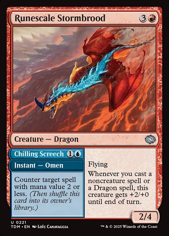 Runescale Stormbrood // Chilling Screech - Foil