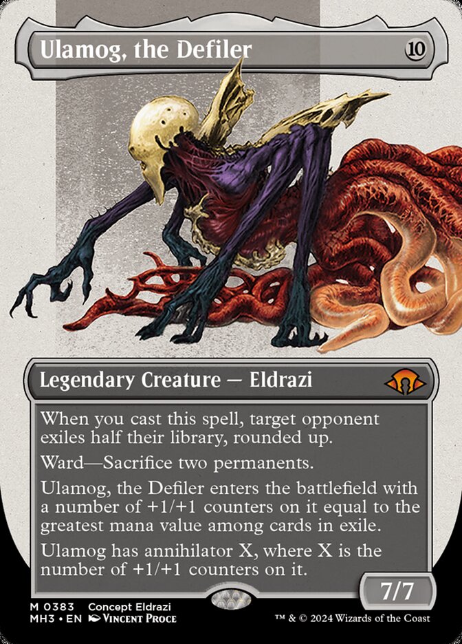 Ulamog, the Defiler - Borderless - Foil