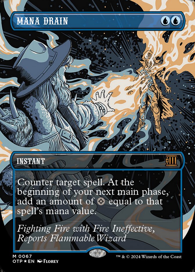 Mana Drain - Textured - Foil