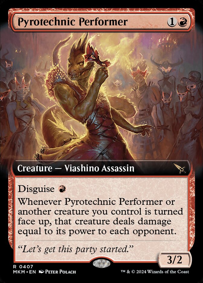 Pyrotechnic Performer - Extended Art - Foil