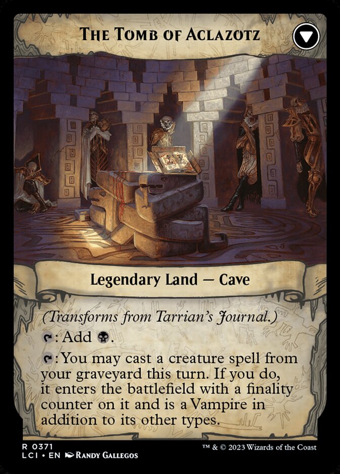 Tarrian's Journal // The Tomb of Aclazotz - Extended Art - Foil
