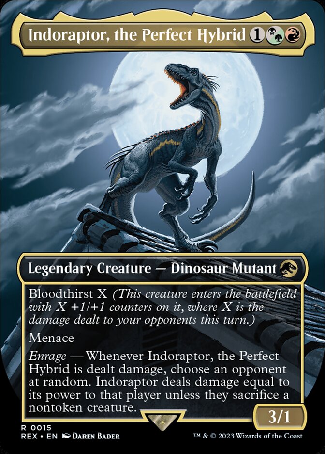 Indoraptor, the Perfect Hybrid - Borderless - Foil