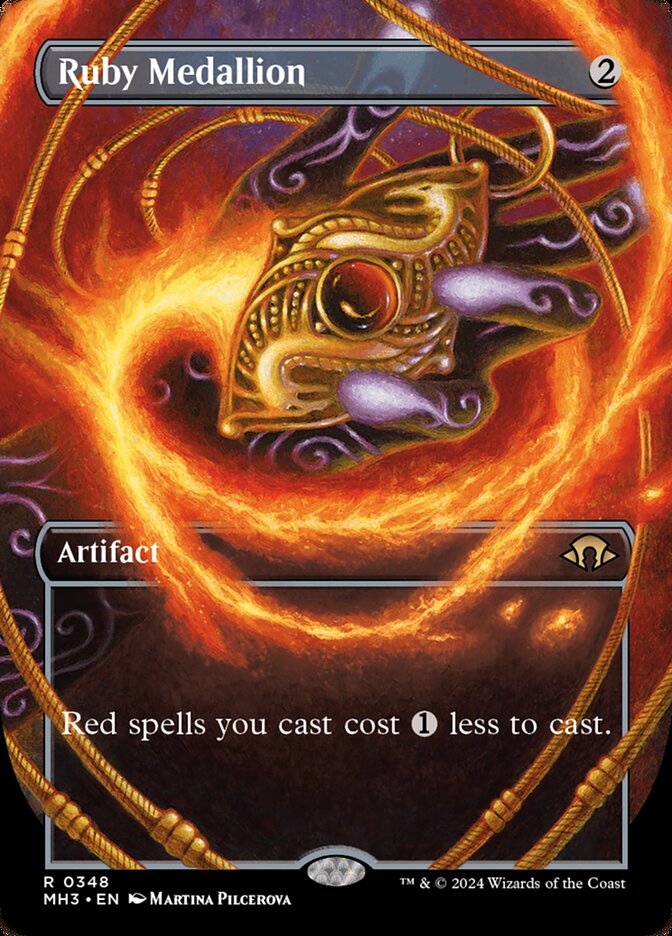 Ruby Medallion - Borderless - Foil