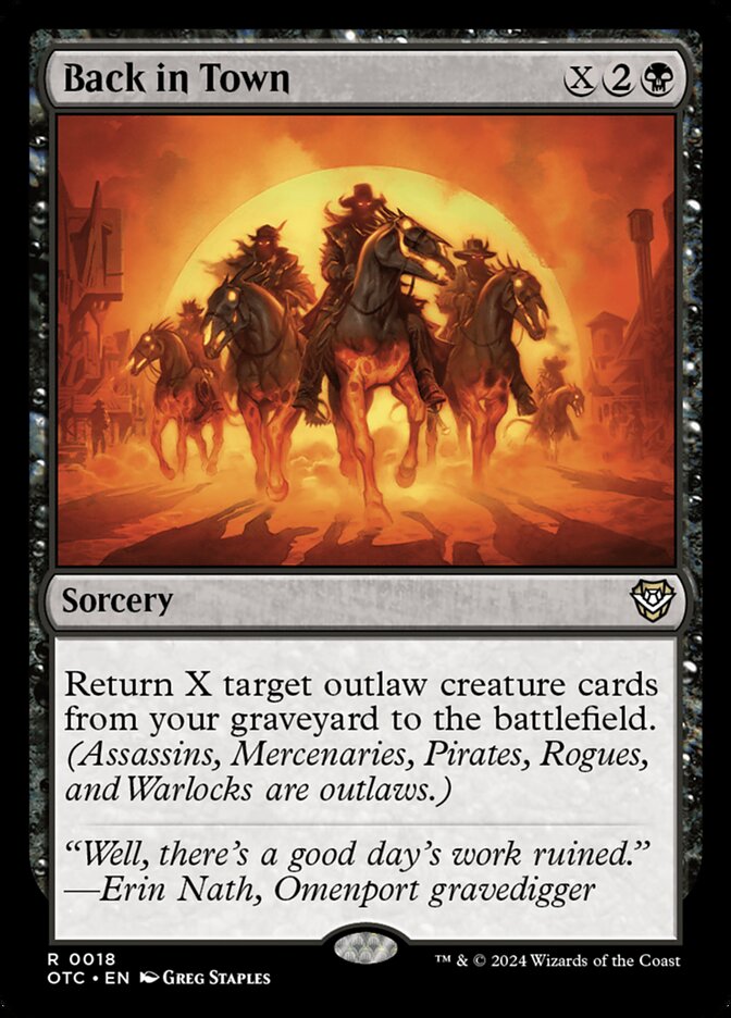 Back in Town - Foil