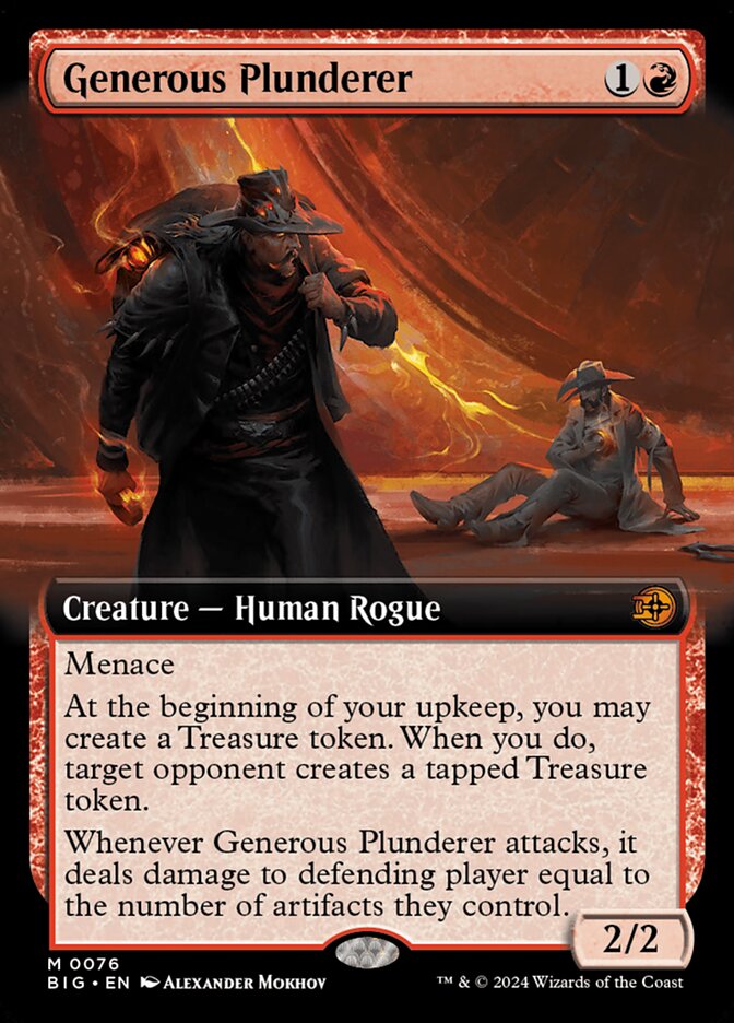 Generous Plunderer - Extended Art - Foil