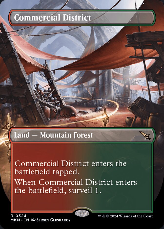 Commercial District - Borderless - Foil