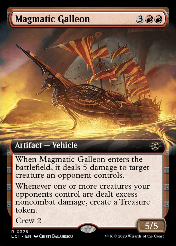 Magmatic Galleon - Extended Art - Foil