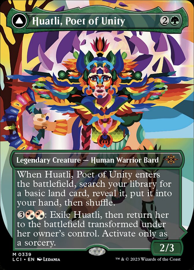 Huatli, Poet of Unity // Roar of the Fifth People - Borderless