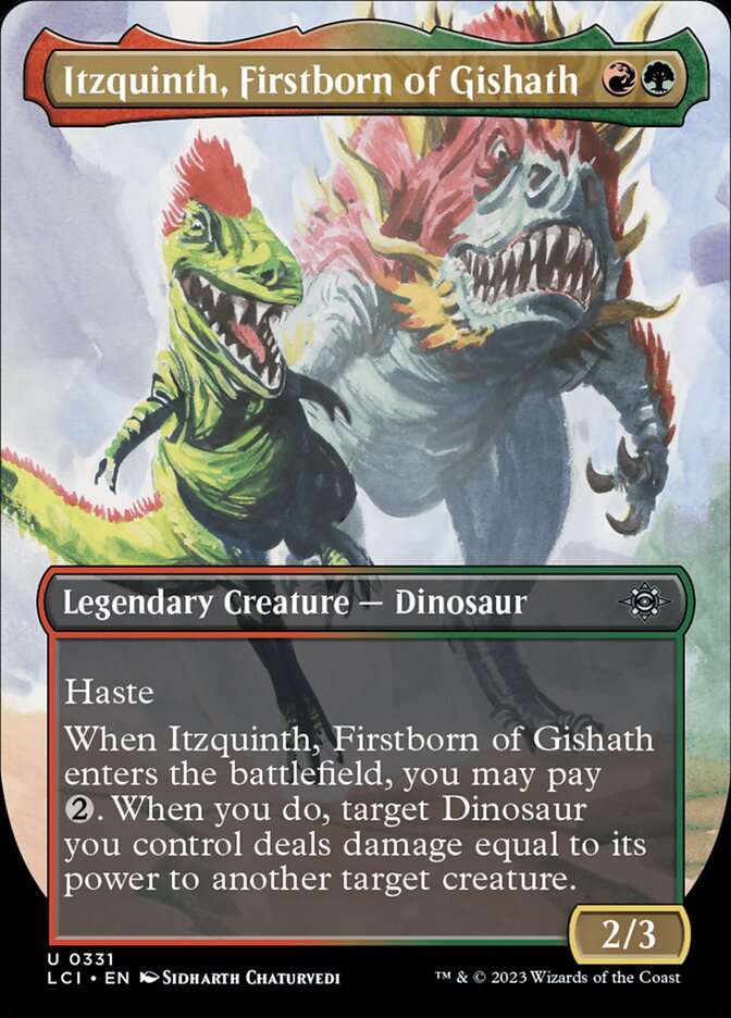 Itzquinth, Firstborn of Gishath - Borderless - Foil