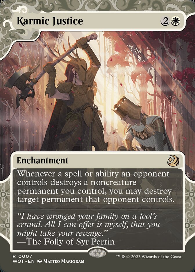 Karmic Justice - Borderless - Foil