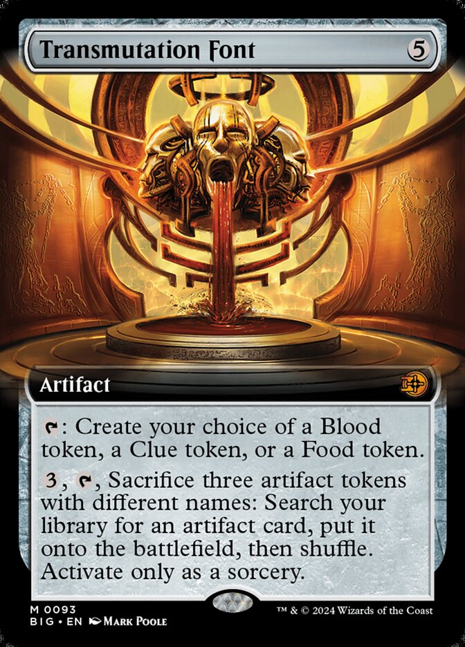 Transmutation Font - Extended Art - Foil