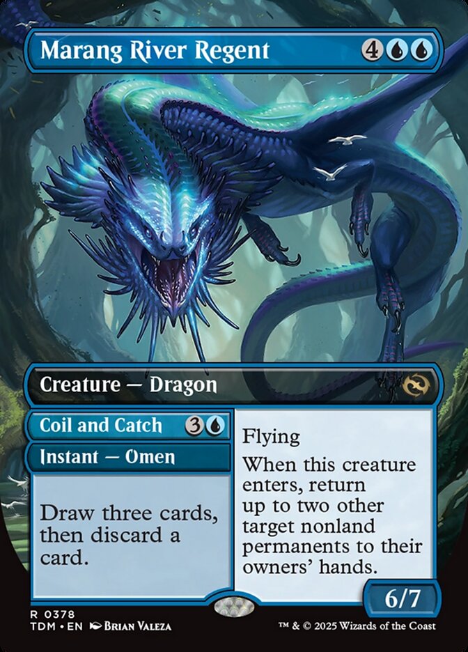 Marang River Regent // Coil and Catch // Marang River Regent - Borderless Reversible Dragons - Foil