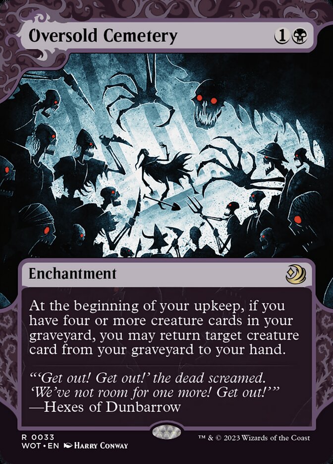 Oversold Cemetery - Borderless - Foil