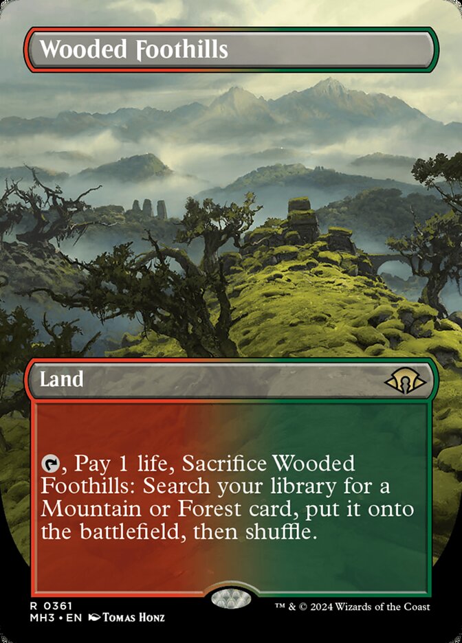 Wooded Foothills - Borderless - Foil