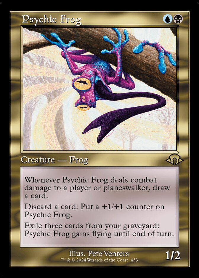 Psychic Frog - Retro Frame - Foil