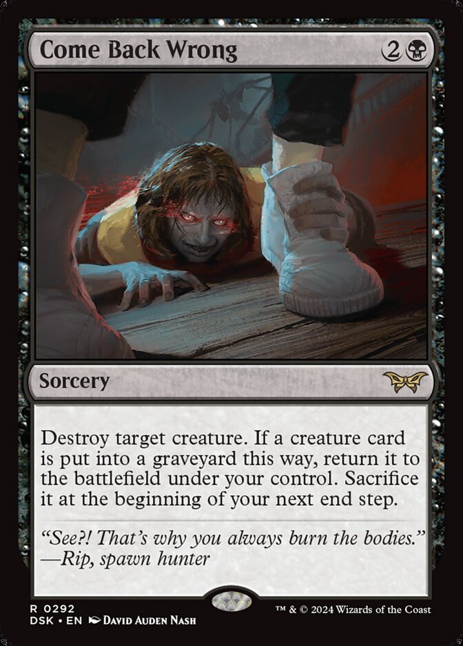 Come Back Wrong - Lurking Evil - Foil