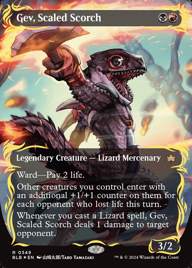 Gev, Scaled Scorch - Raised Foil