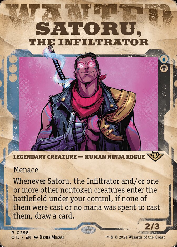Satoru, the Infiltrator - Wanted Poster