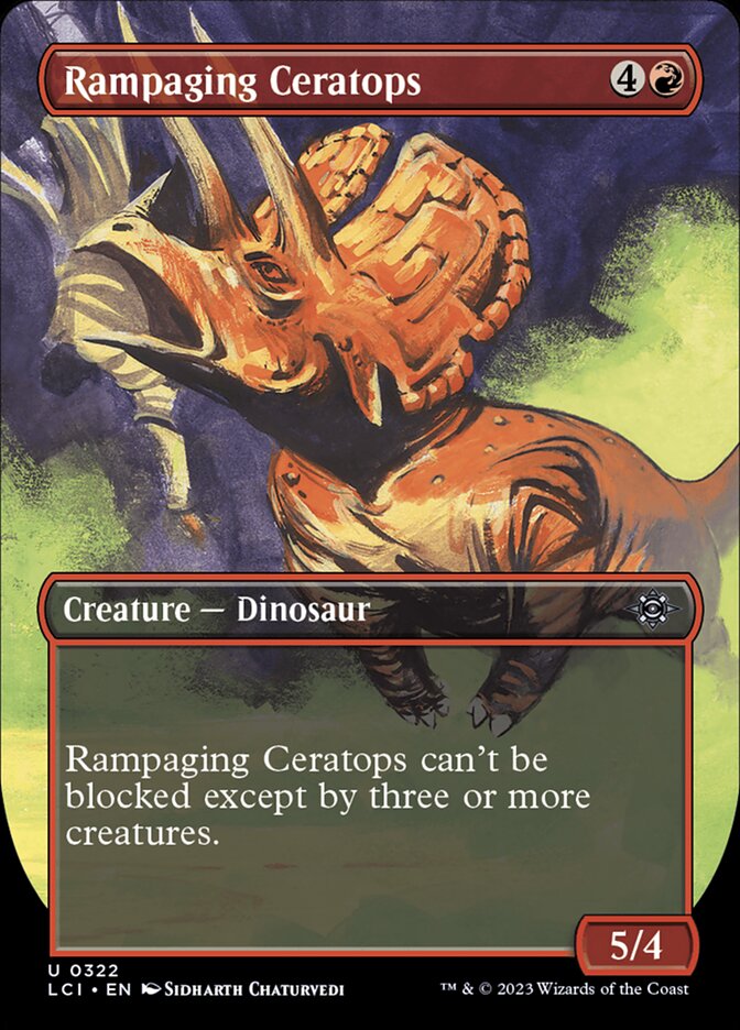 Rampaging Ceratops - Borderless - Foil