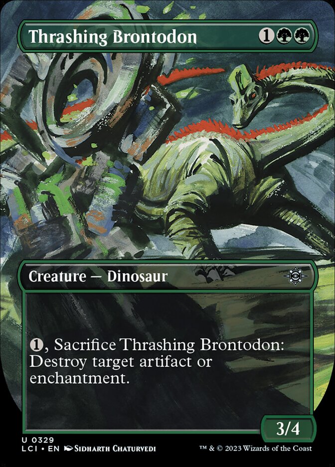 Thrashing Brontodon - Borderless - Foil