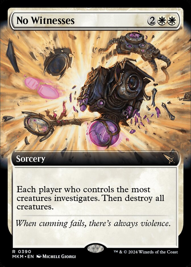 No Witnesses - Extended Art - Foil