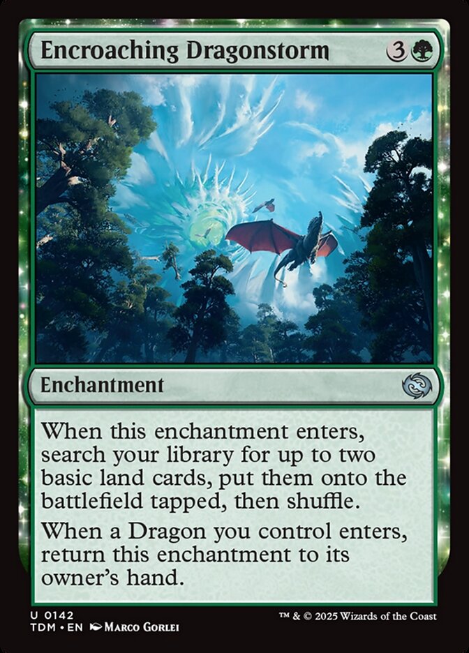 Encroaching Dragonstorm - Foil