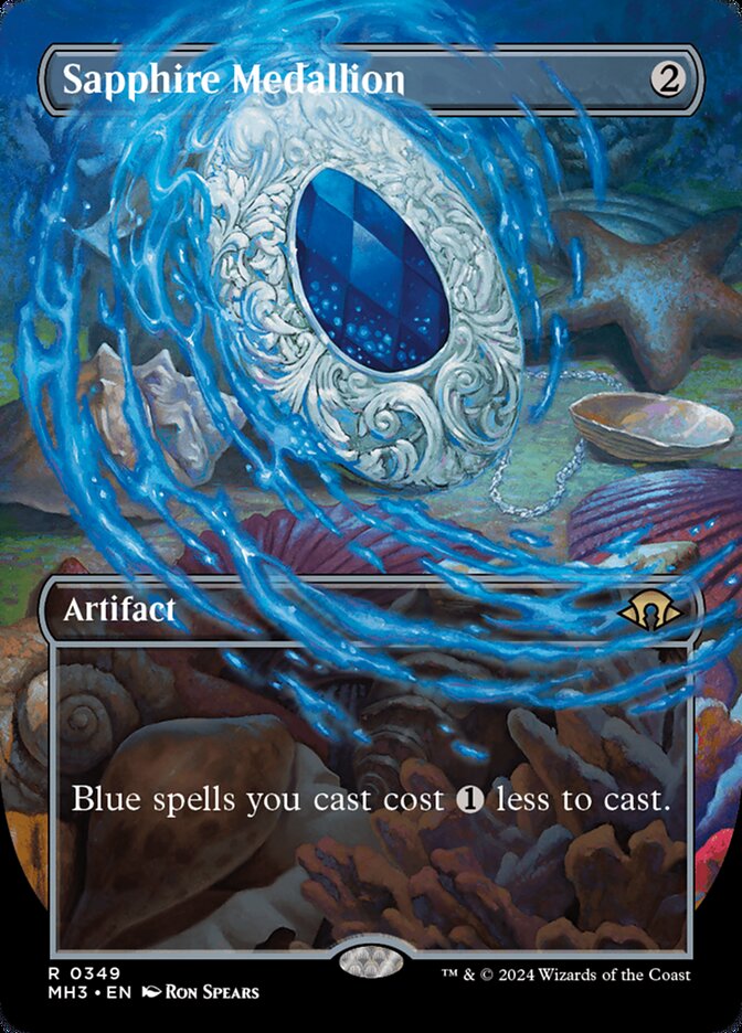 Sapphire Medallion - Borderless - Foil