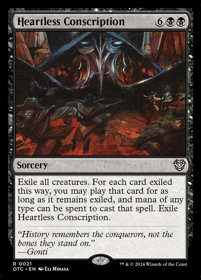 Heartless Conscription - Foil