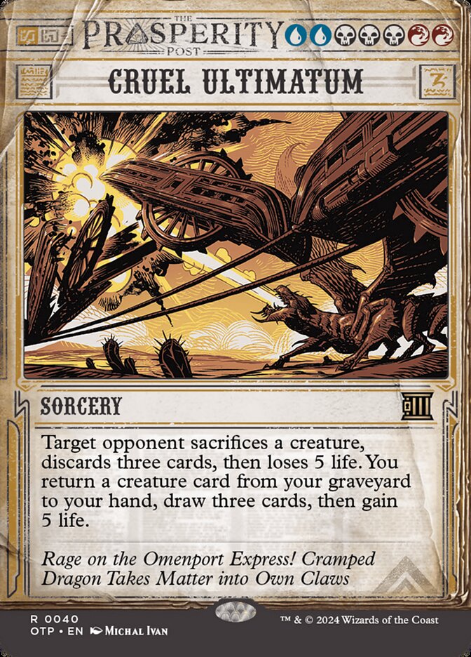 Cruel Ultimatum - Prosperity - Foil