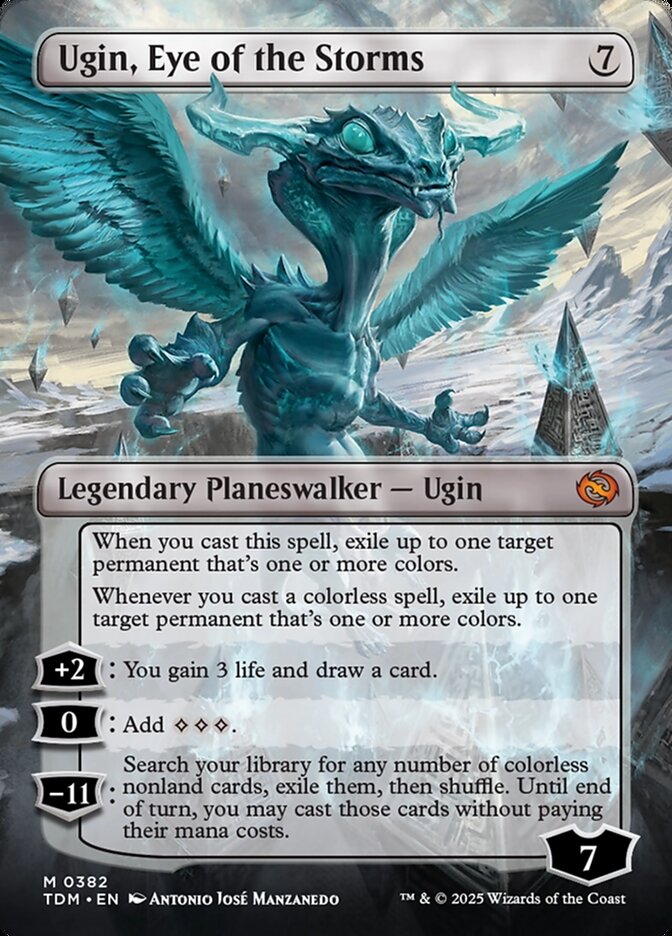 Ugin, Eye of the Storms // Ugin, Eye of the Storms - Borderless Reversible Dragons - Foil