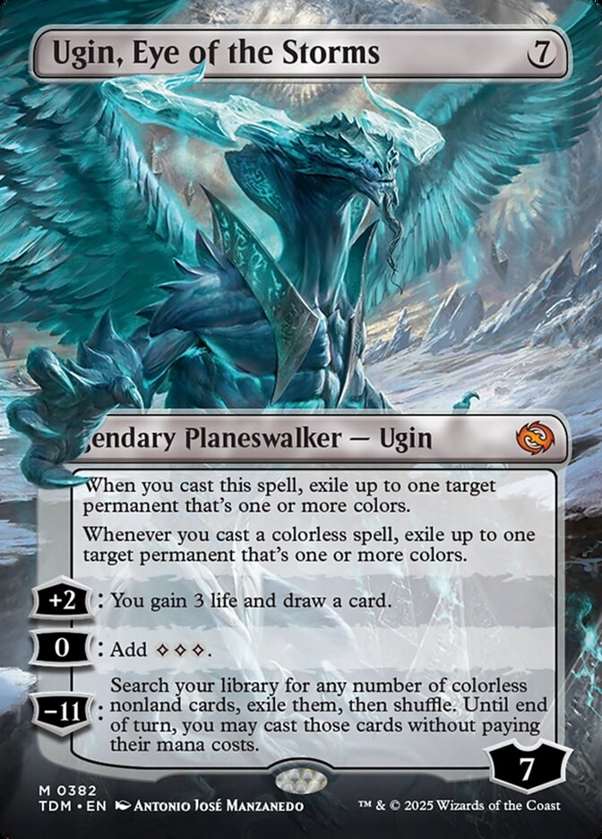 Ugin, Eye of the Storms // Ugin, Eye of the Storms - Borderless Reversible Dragons - Foil