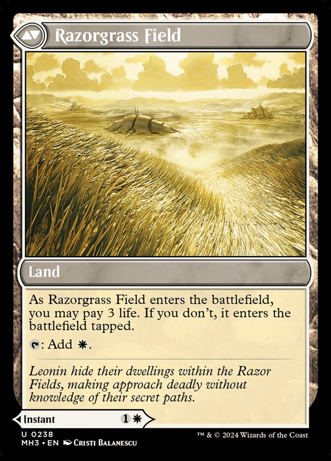 Razorgrass Ambush // Razorgrass Field - Foil