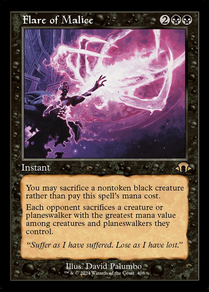 Flare of Malice - Retro Frame - Foil